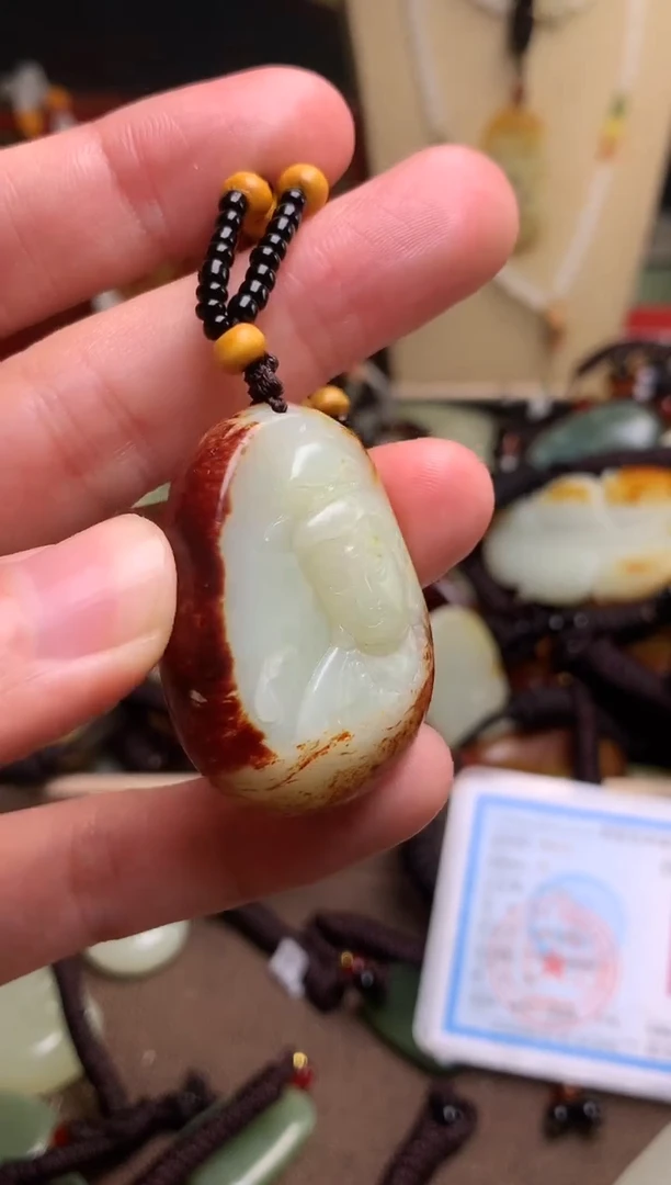 颈饰未镶嵌和田玉新疆料青海料清水和田玉吊坠