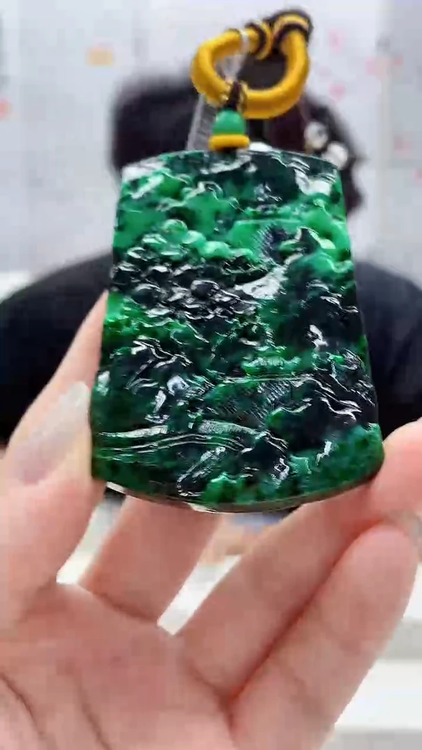 定制翡翠未镶嵌5145lr-毛货挂件142