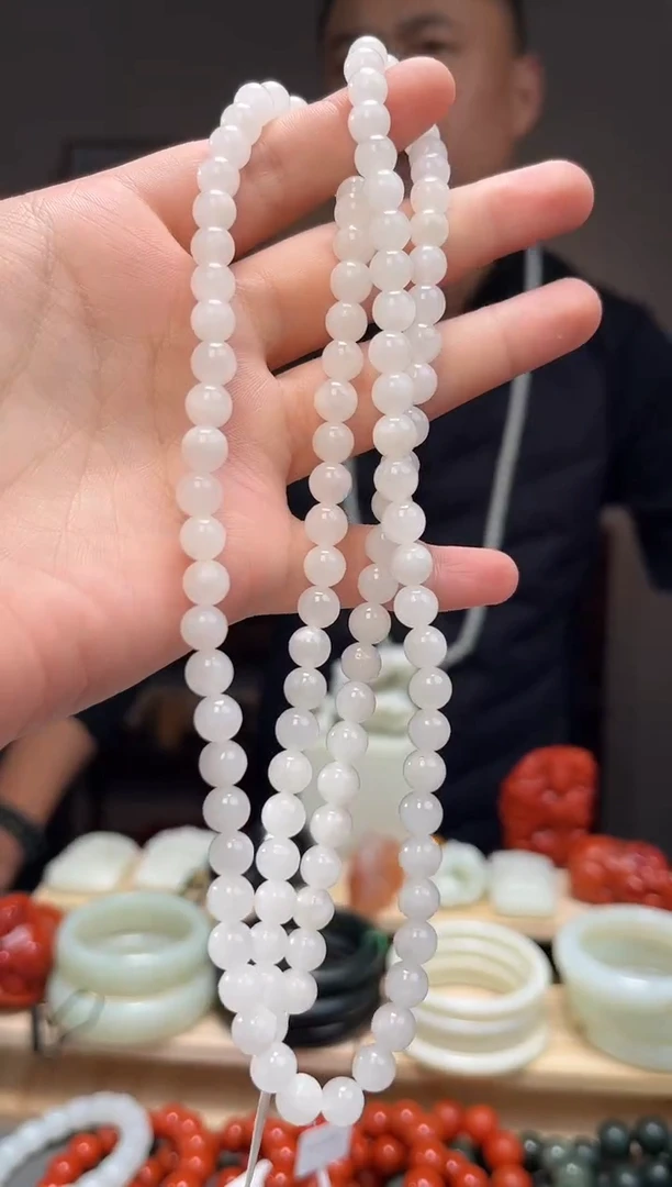 颈饰未镶嵌和田玉长链7+