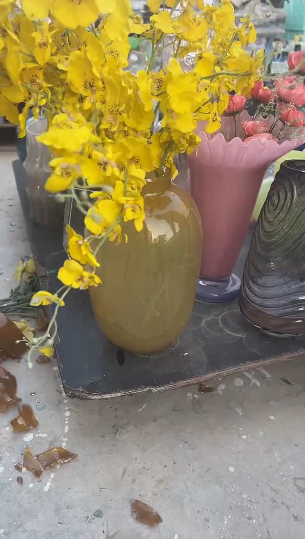 水养鲜花干花插花客厅装饰品黄