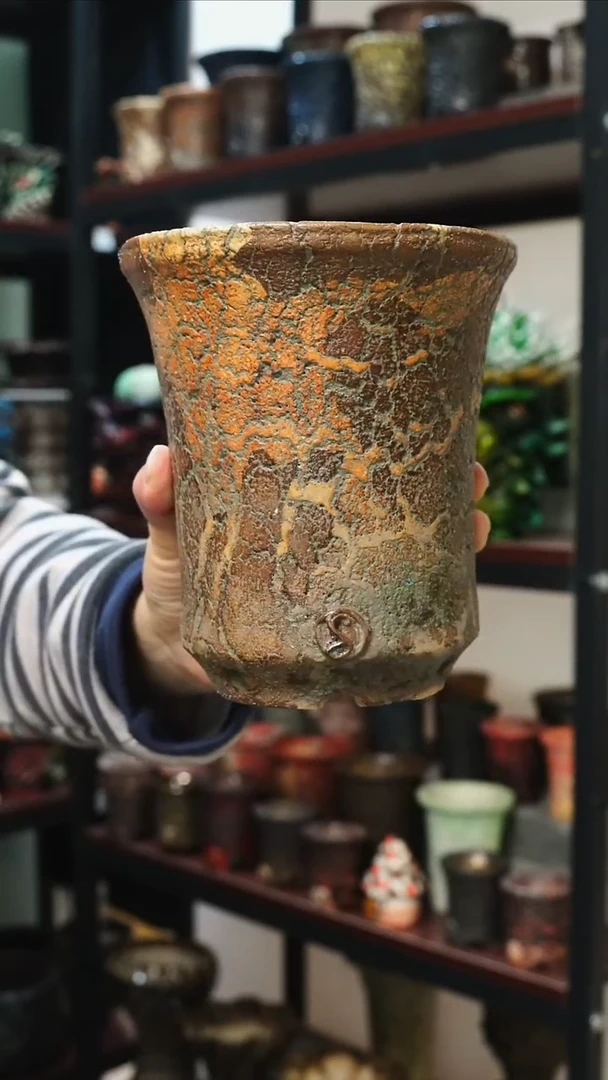 【闪购商品】陶泰国手工花盆   一物一拍 0012