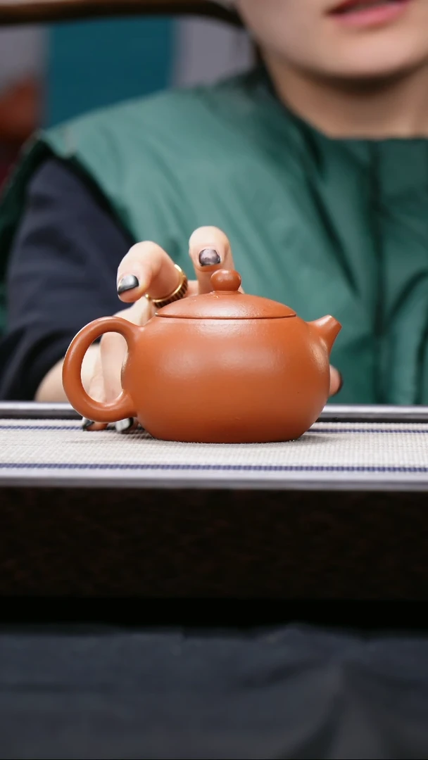 【闪购商品】紫砂茶壶全手工 赵庄朱泥 西施壶