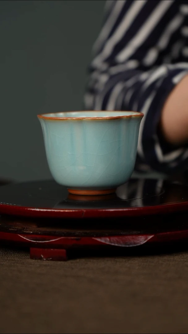 全品  桃花杯 无底款