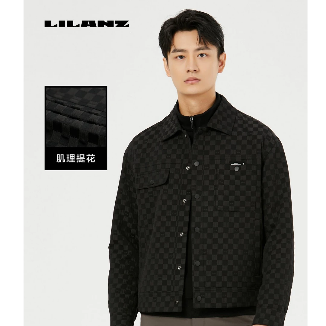 【时尚有型】利郎IP联名茄克男士春秋爆款经典翻领茄克衫(24QJK602)