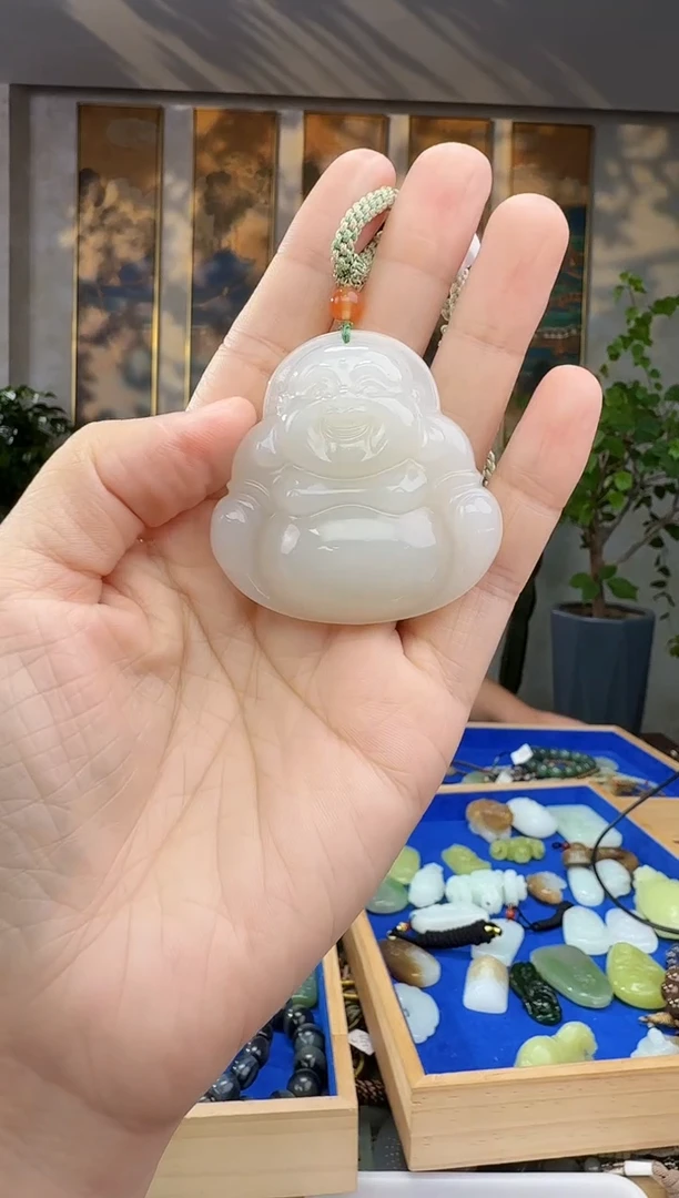 未镶嵌和田玉挂件邙****面拍一发一