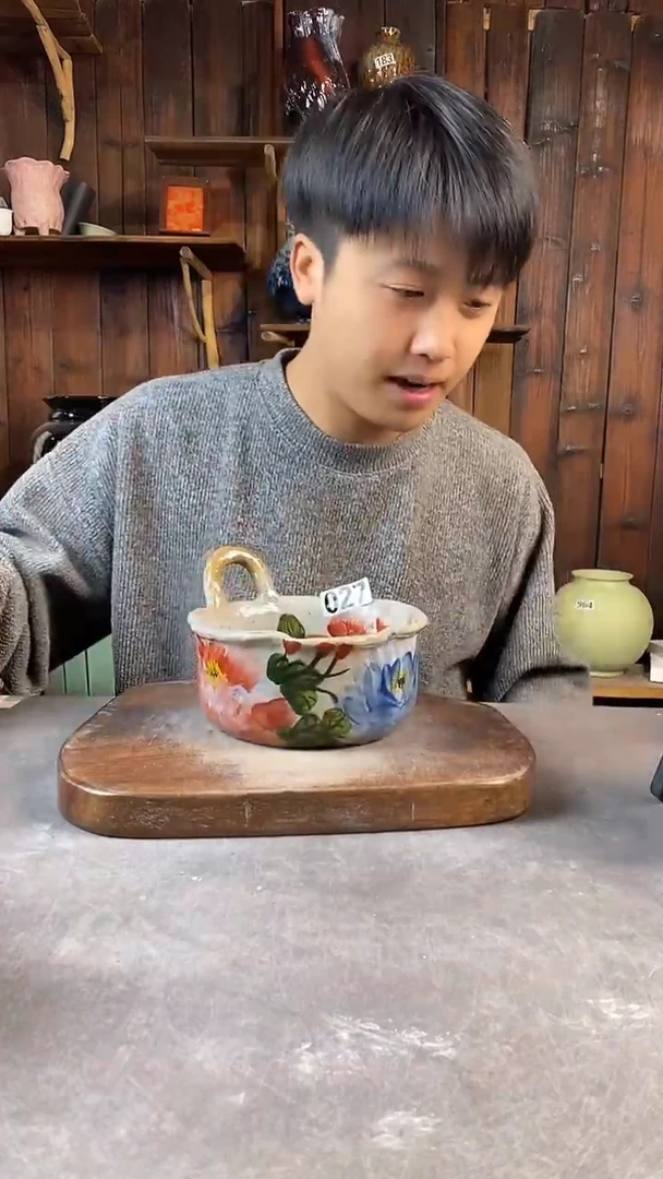 碗027，手工手绘，超值陶瓷