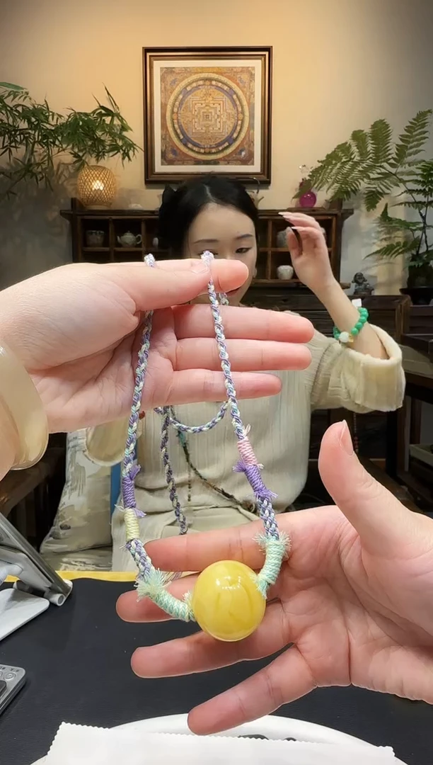 蜜蜡颈饰未镶嵌项链