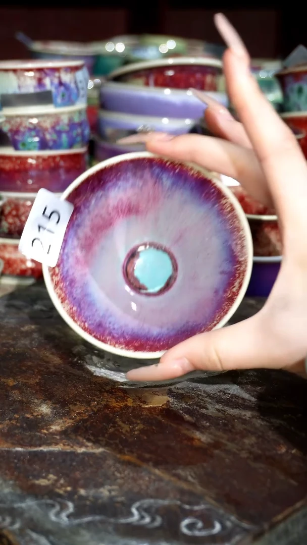 摆件精品窑变钧瓷茶器
