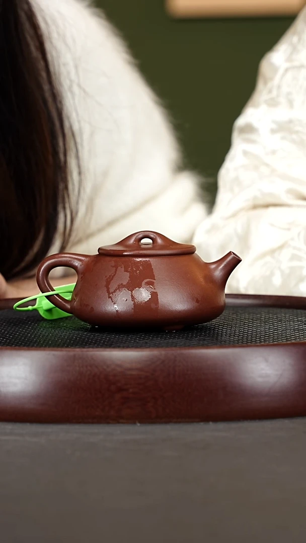 茶壶紫砂10CH景舟石瓢 紫檀泥