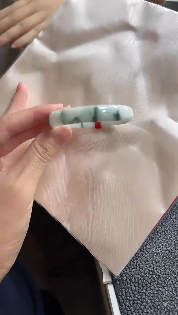 未镶嵌手镯翡翠圈口53窄条