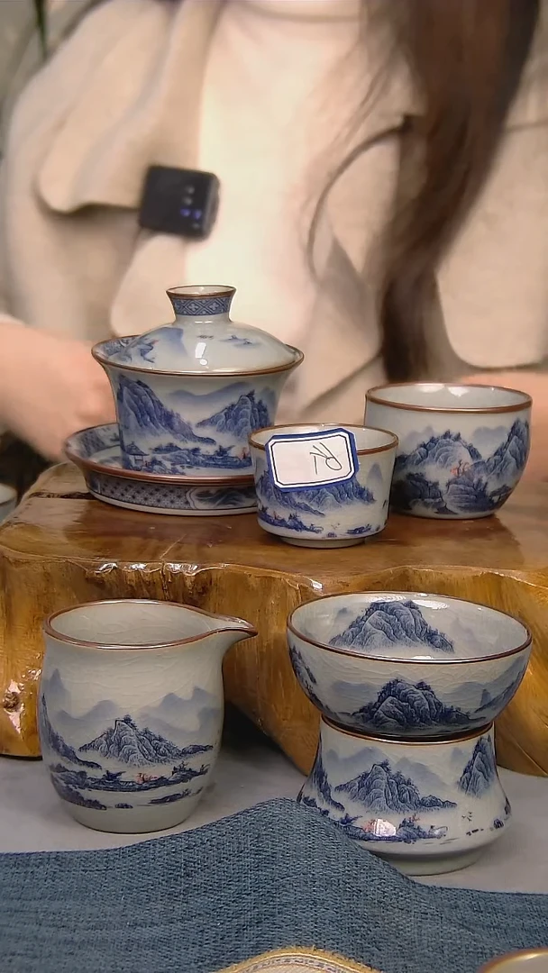 【闪购商品】简装家用款10件套 陶瓷家用茶具系列