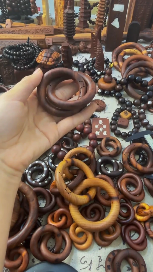 枣木乾坤圈一物一拍桃木40