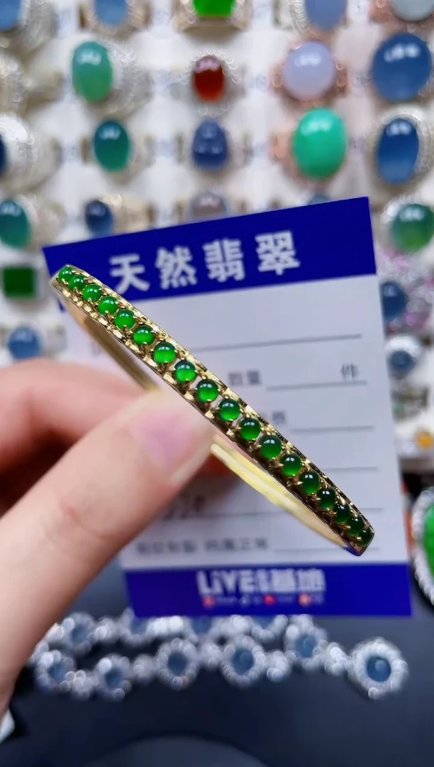 银S925镶嵌戒指翡翠220