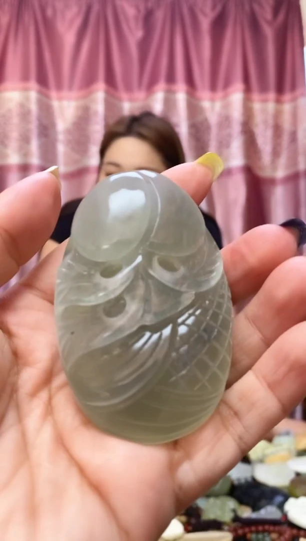 未镶嵌岫玉手把