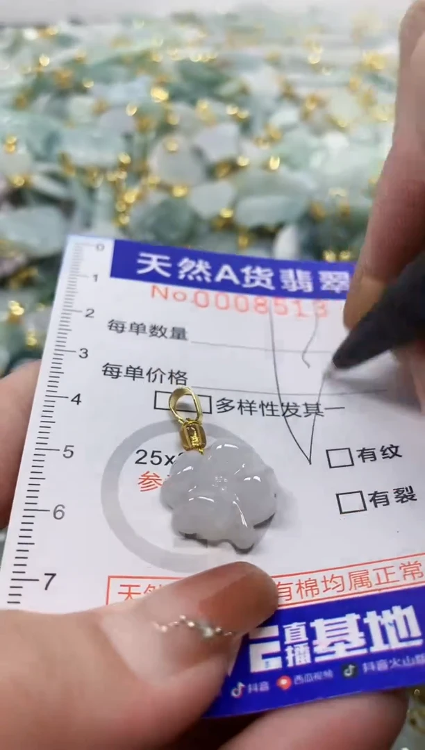 颈饰未镶嵌翡翠天然A货翡翠