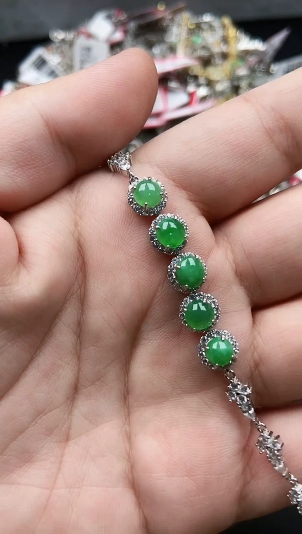 【闪购商品】翡翠戒指银S925镶嵌3333333-1