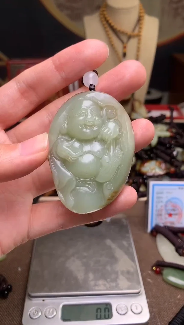 颈饰未镶嵌和田玉新疆料青海料清水和田玉吊坠