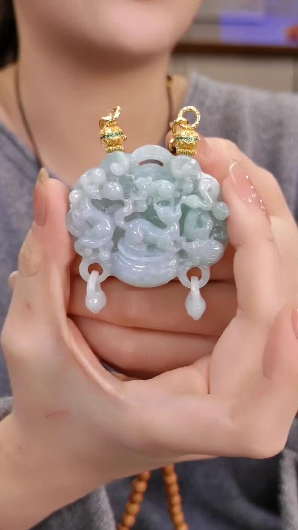 颈饰未镶嵌翡翠国风