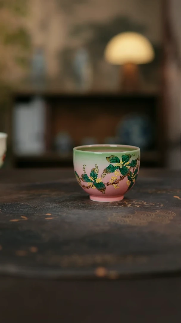 景德镇陶瓷杯碗柴烧多人