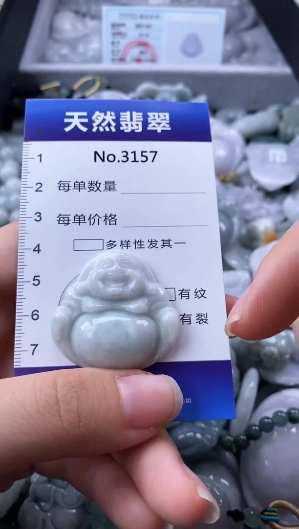 翡翠未镶嵌颈饰缅甸A货翡翠3157