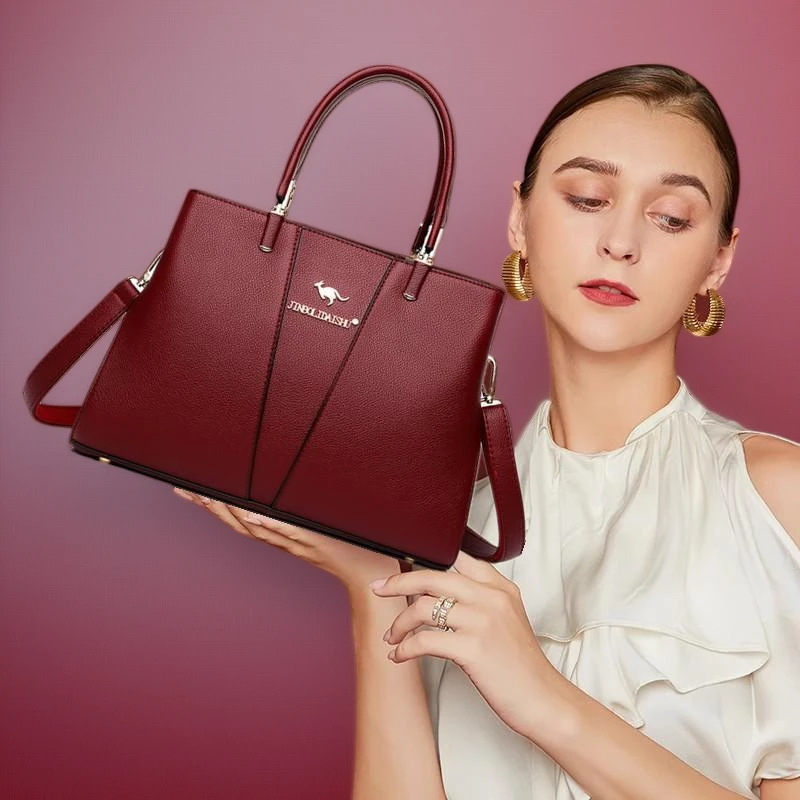 妈妈包结婚中年包包大气婆婆婚礼物红色女包斜挎手提包高级感婚包