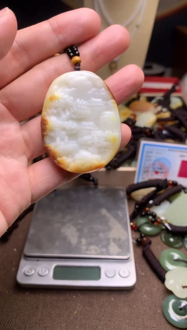 颈饰未镶嵌和田玉新疆料青海料清水和田玉吊坠