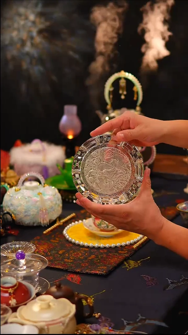 021水晶玻璃壶承