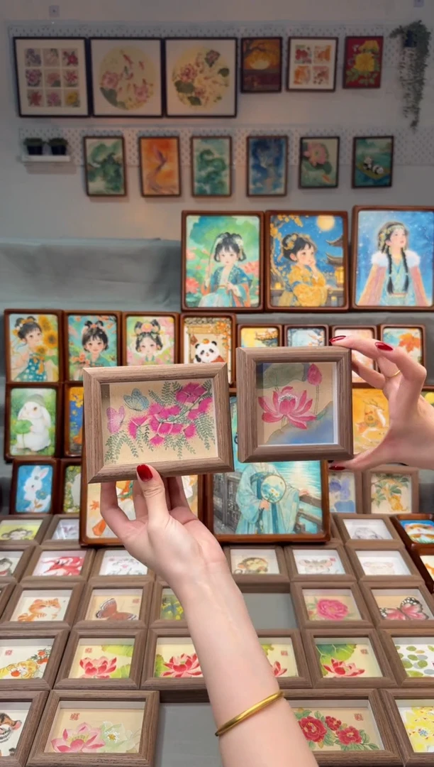 国画合家欢 碧叶荷花 一组11