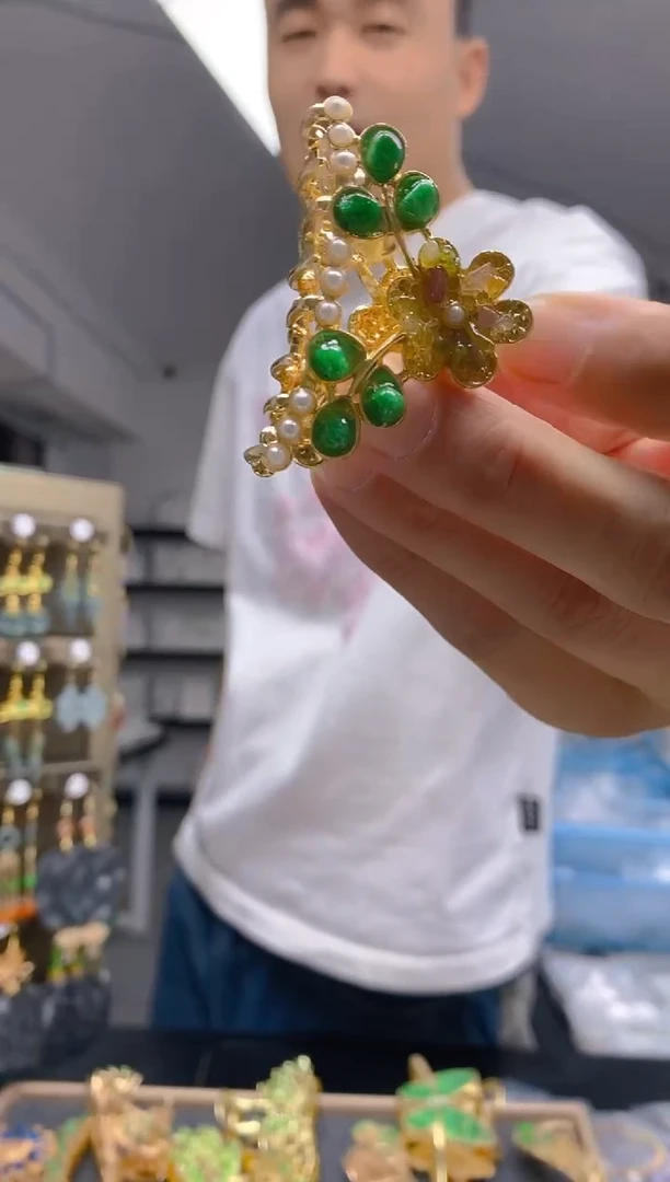 【闪购商品】翡翠耳饰合金290翡翠发簪
