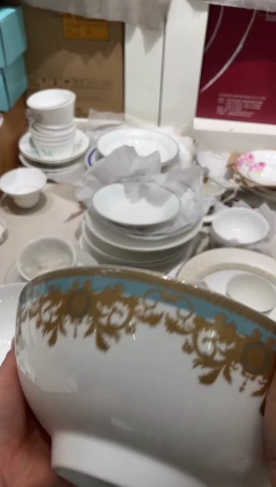 瓷9.5英寸碗隆达骨质瓷微瑕