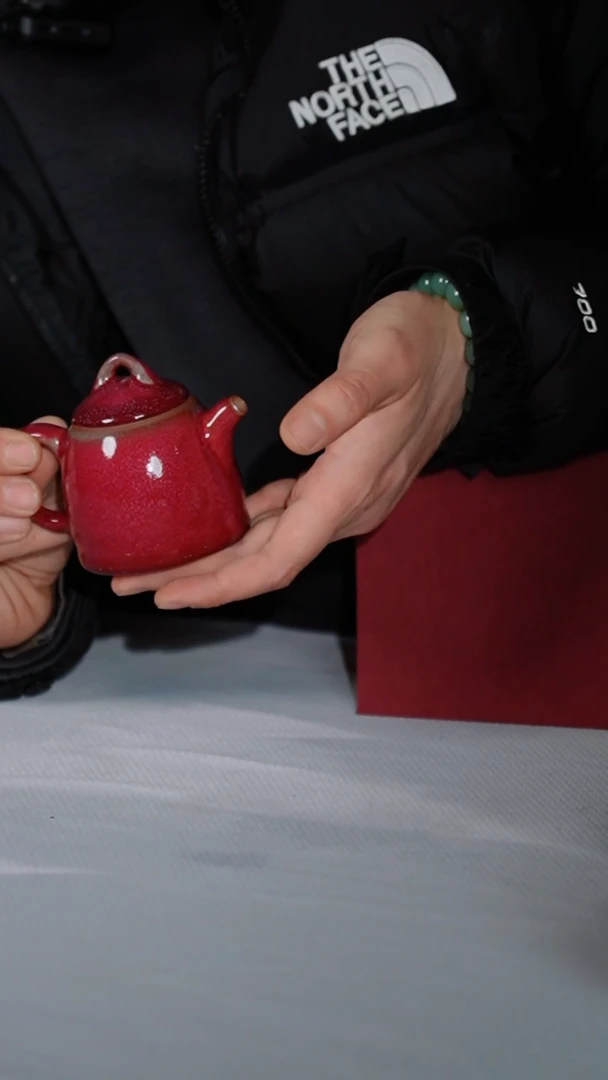 【闪购商品】126-3秦权壶（富安工作室 窑变随机