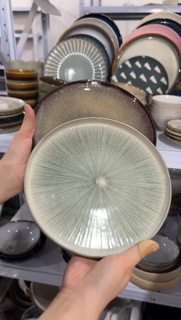 陶瓷外贸尾货瑕疵满20包邮X2 小盘组合