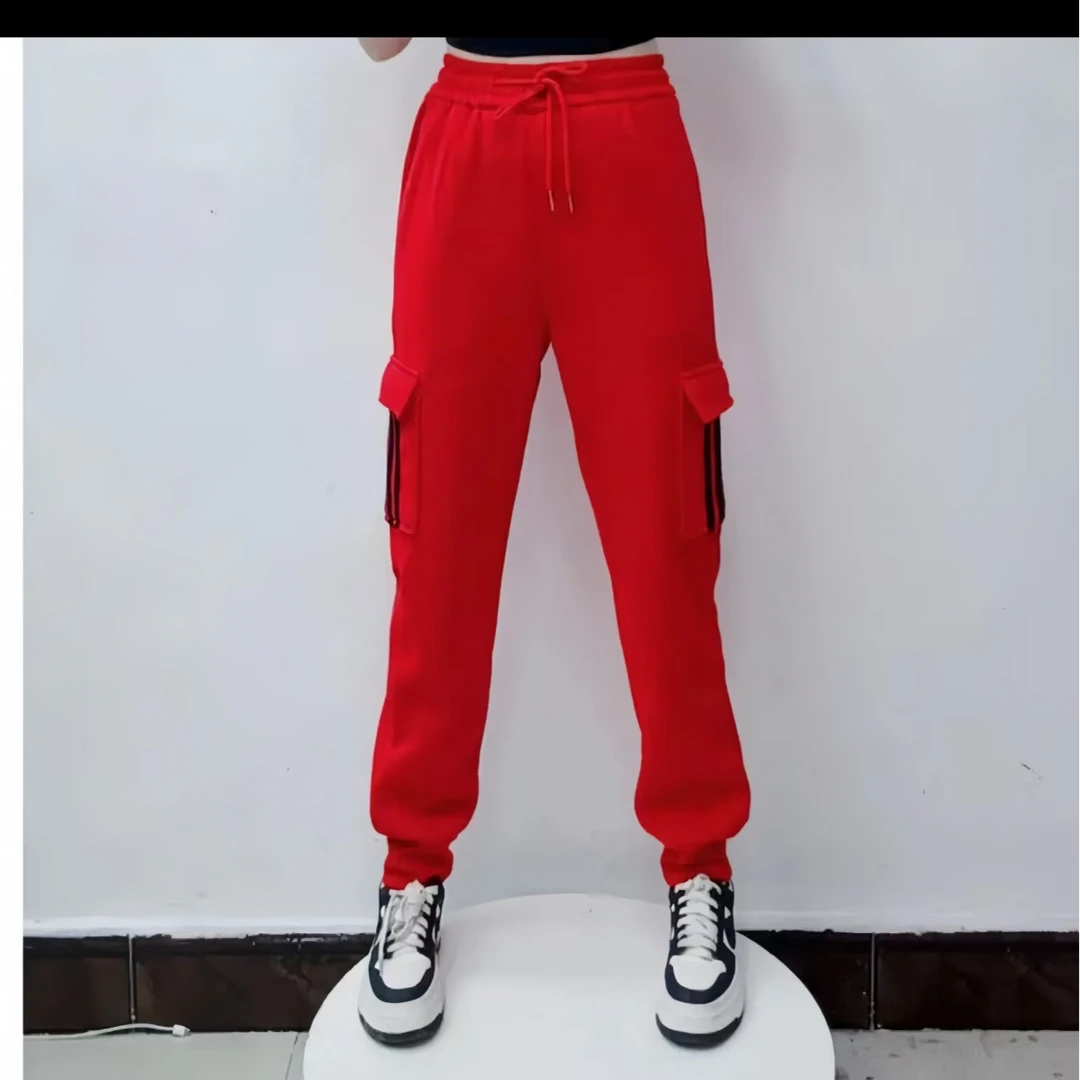 秋冬季加绒工装裤H.857.休闲百搭时尚显瘦潮流女长裤