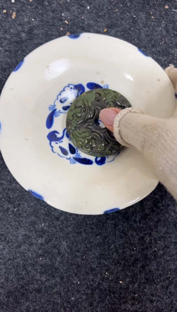 瓷片手工，手绘，瓷器