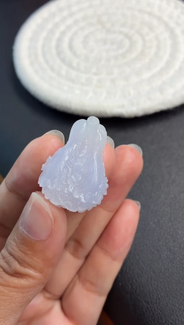 未镶嵌定制翡翠紫白菜