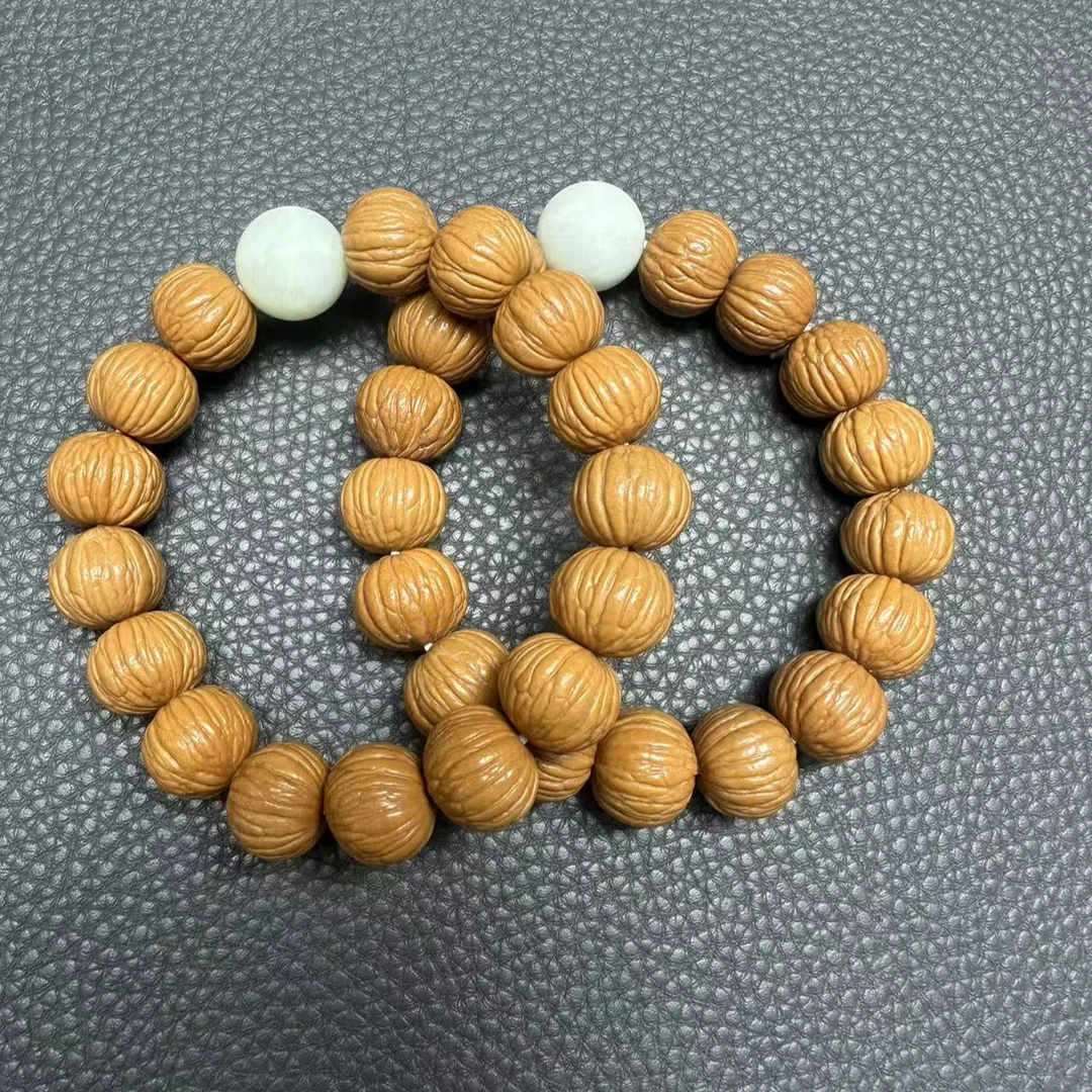 东子宠粉猴头文玩手串（岫玉顶珠）多样性发货