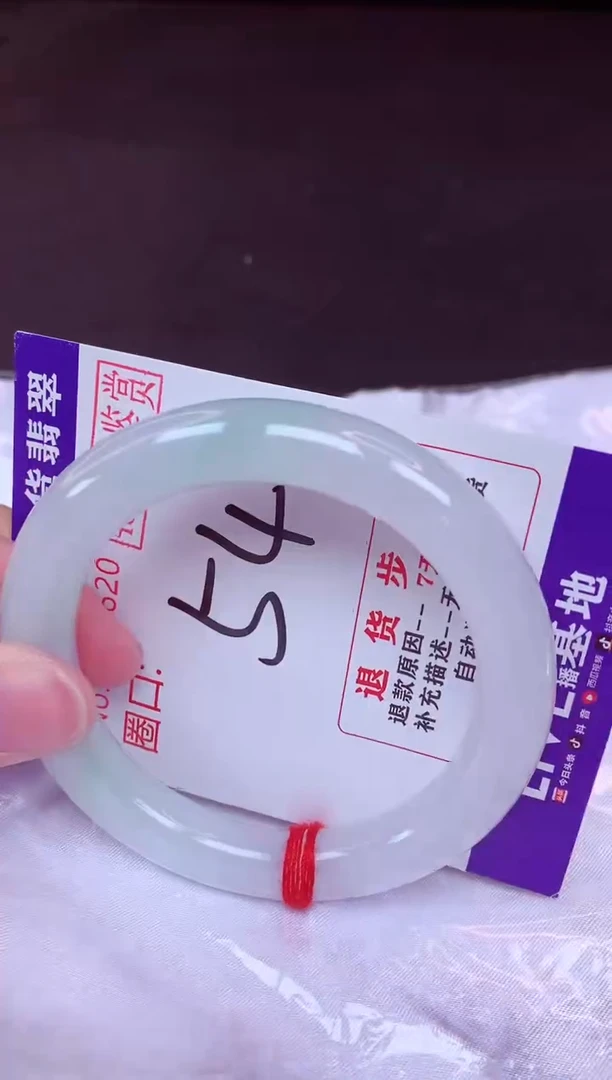 未镶嵌手镯翡翠54（48小时鉴赏期 ）