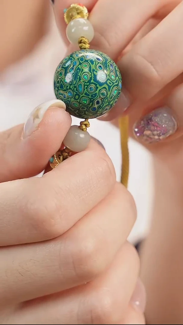 【漆说大漆】2.0绿金变彩单珠