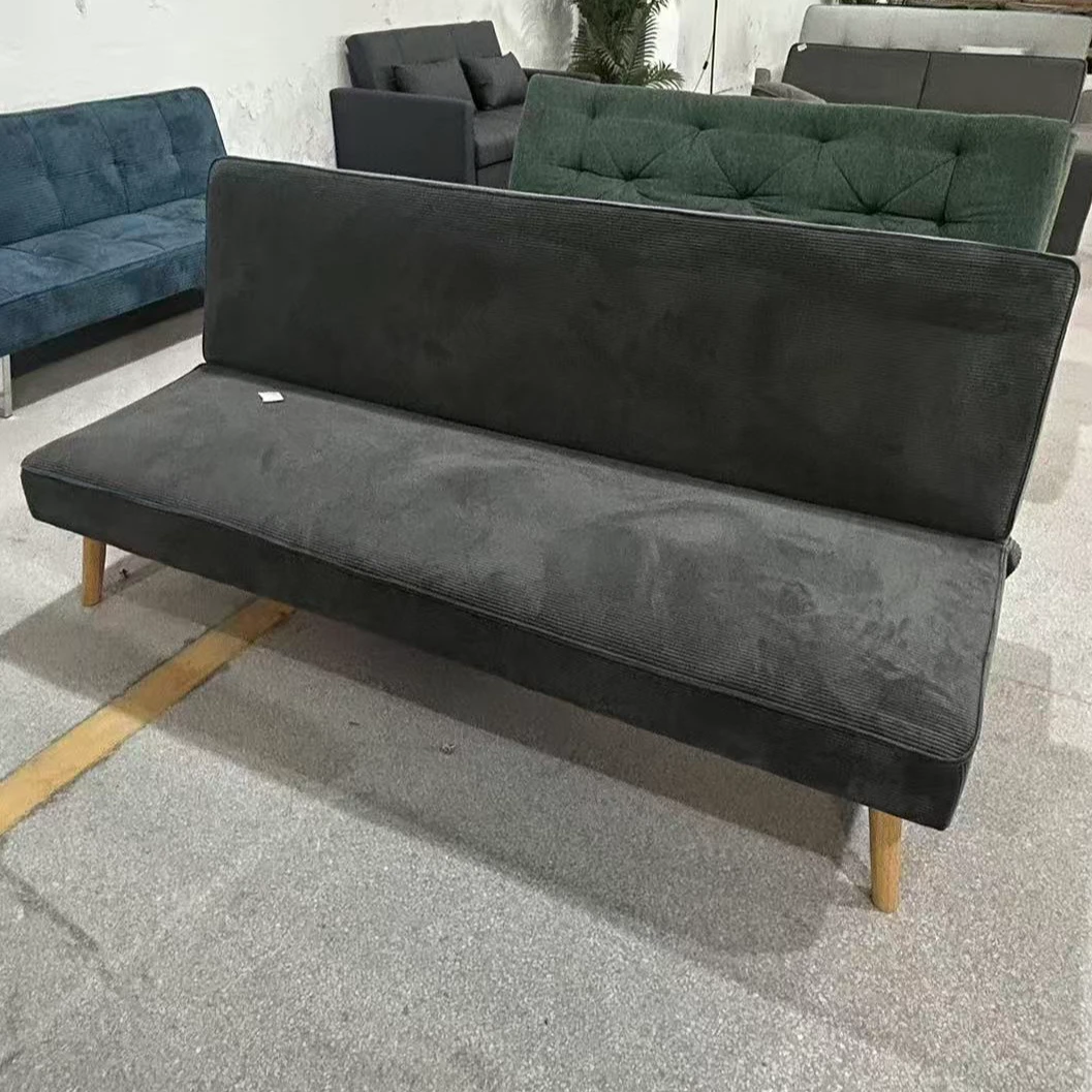 北欧风简约灯芯绒沙发床折叠沙发床出租屋可用东莞沙发工厂直销