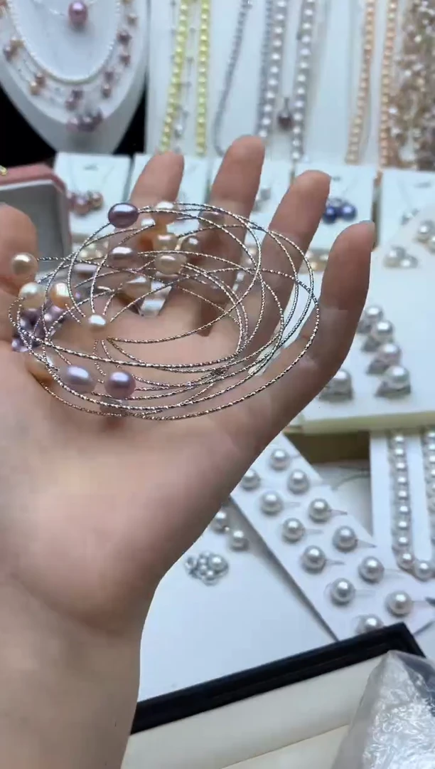 淡水珍珠手链未镶嵌多样性发其一