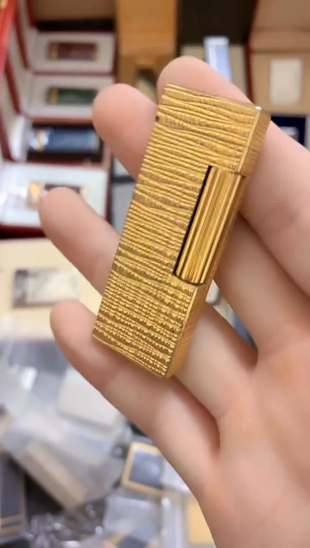 薄登金橡皮纹打火机