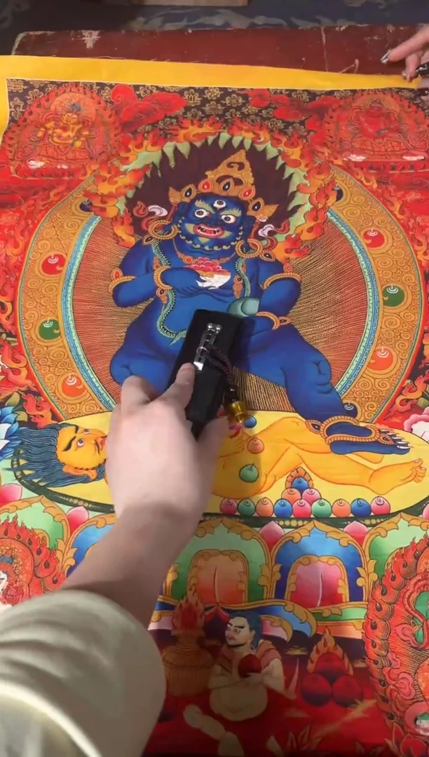 卷轴画龙妹的唐卡tk16