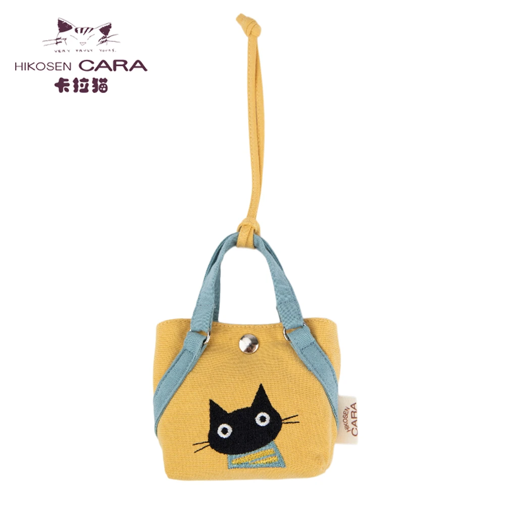 HIKOSEN CARA卡拉猫Kyoro猫猫迷你手拎零钱包可爱女ins糖果色小包