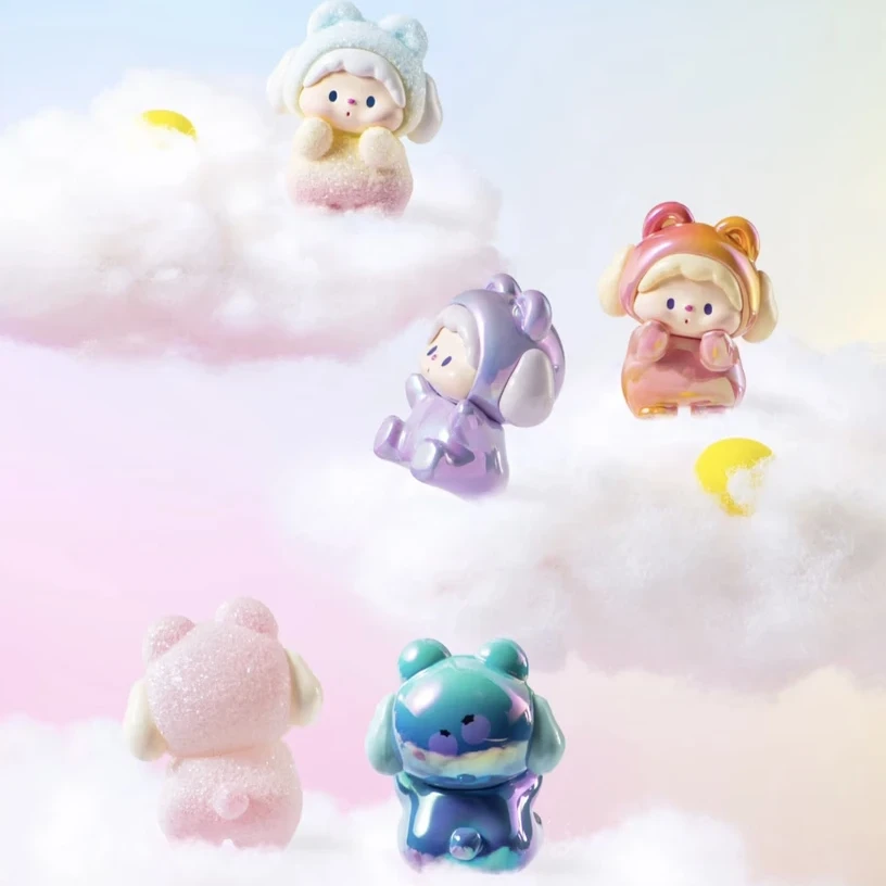 【拆袋】噜噜狗小熊派对盲盒mini萌粒桌面可爱盲袋创意公仔礼物