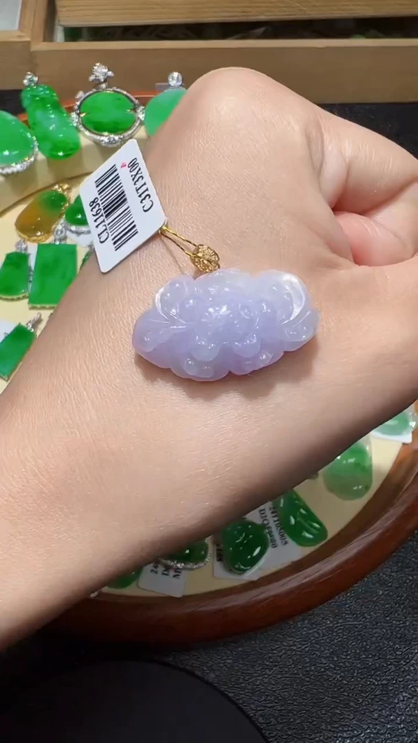 【闪购商品】翡翠颈饰18K金镶嵌我