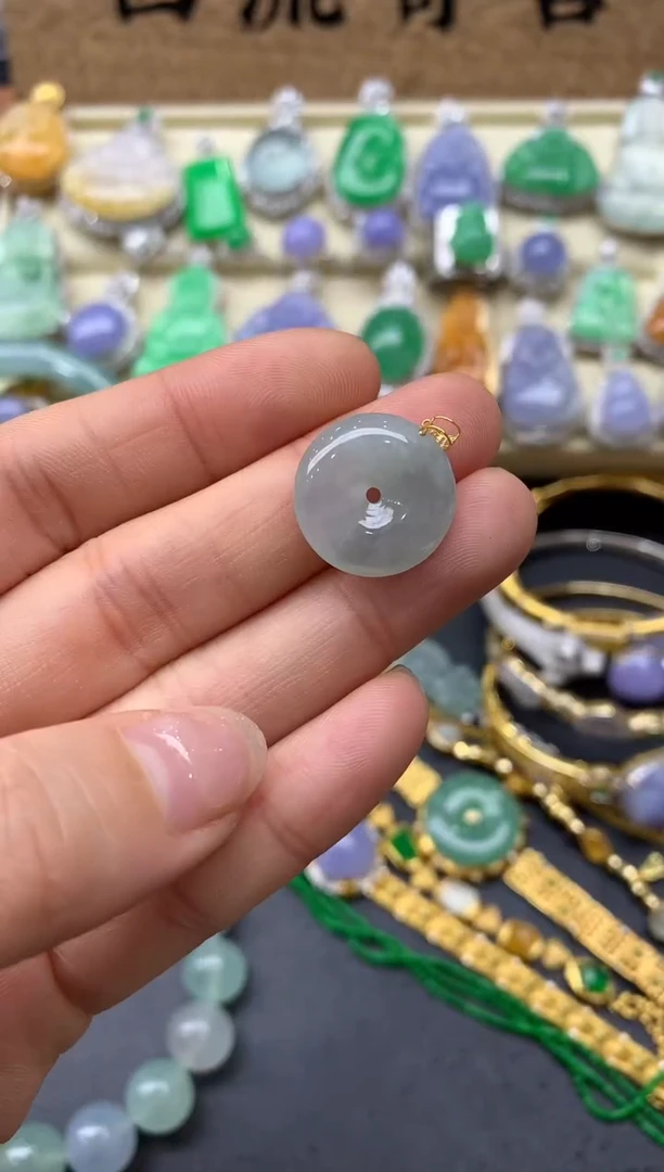 【闪购商品】翡翠颈饰18K金镶嵌93-中国好珍宝