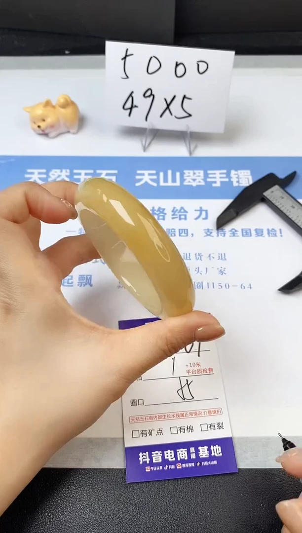 【闪购商品】石英质玉手镯未镶嵌s69-H-55