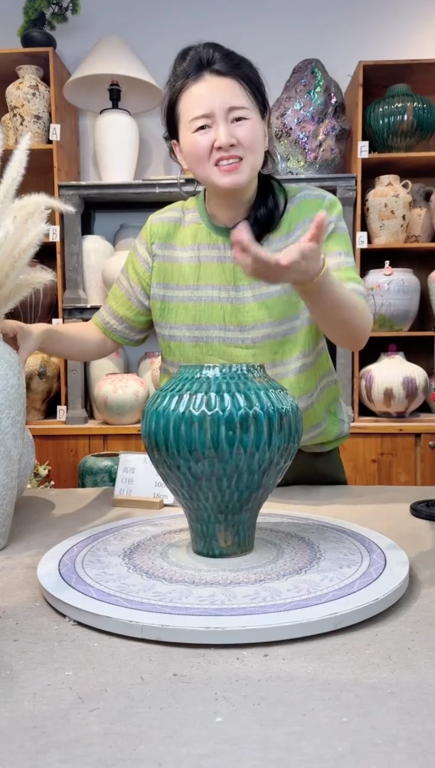 瓶孤品 手工 精品陶瓷花瓶  a662