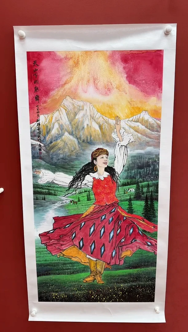 国画z天津人美-毛远鸣国画重彩8平尺