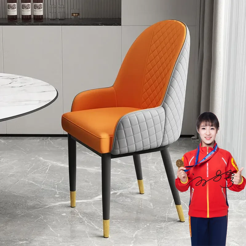 餐桌椅子家用轻奢小户型新款宴会休闲洽谈加厚美设计师椅子